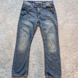 Y2K Distressed Express Jeans Men Classic Fit Kingston Boot Cut Denim Jeans 31x32